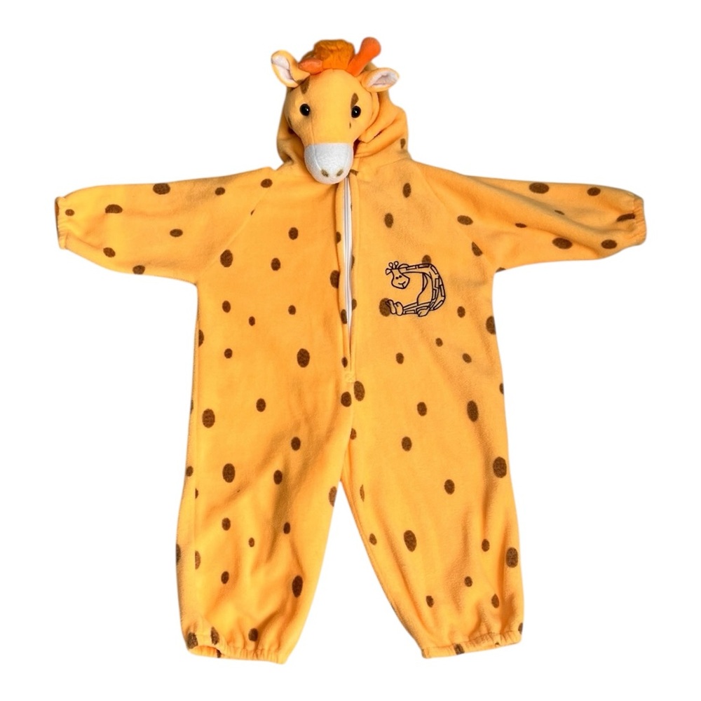 Giraffe Halloween Costume 2T Toddler Animal Onesie Jumpsuit with Hood Safari Zoo